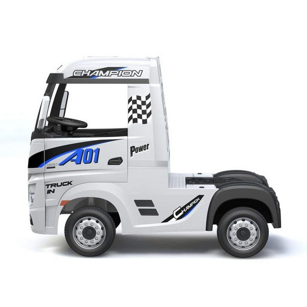 Продукт Акумулаторен камион Mercedes ACTROS Licensed 4X4, батерии 2X12V, меки гуми и кожена седалка - 0 - BG Hlapeta